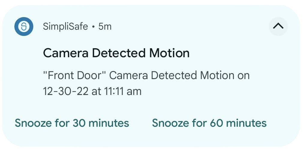 How to Install SimpliSafe Outdoor Camera: Camera Detecting Motion and Triggering Alerts in SimpliSafe App.
